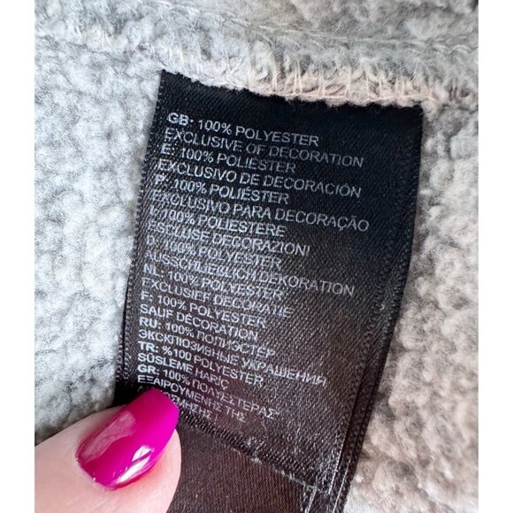 The North Face Women’s Sz S Gray Crescent Hooded Pullover Sweater - Picture 8 of 11